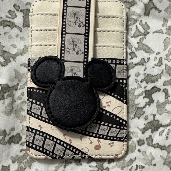 Loungefly Black and White Mickey Mouse Card Holder - Picture 4 of 9